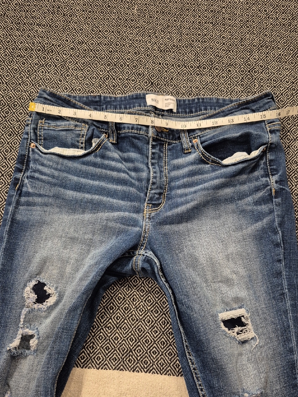 BKE Payton Mid Rise Skinny Fit Jeans Size 31x29 1/2 - Picture 5 of 10